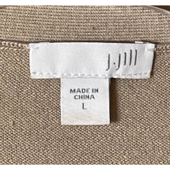 J.Jill Silk Blend Cardigan with Front Pockets (Size L) - Picture 2 of 7